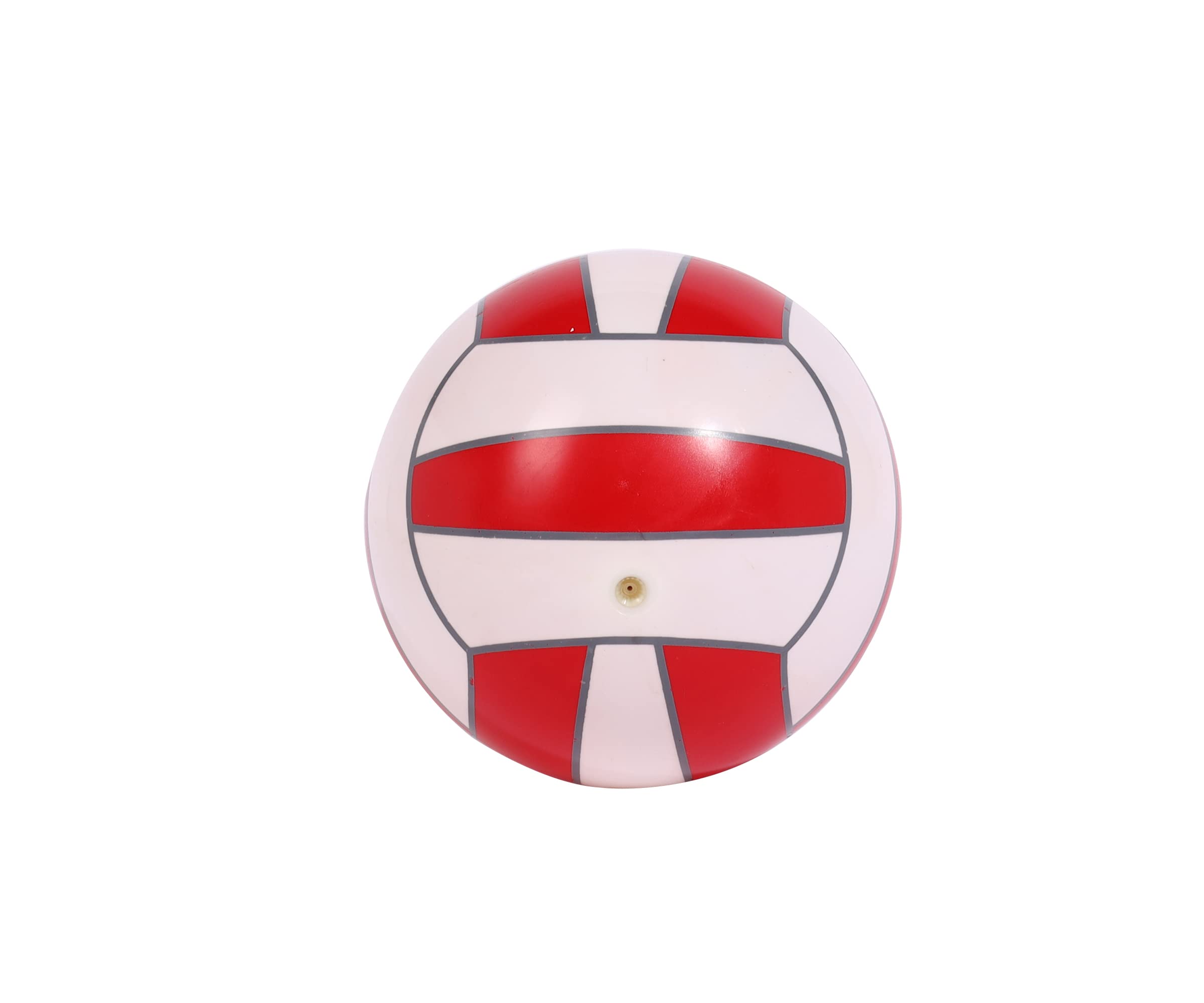 Jupiter Industries CrystalBall Inflatable PVC Beach Ball for Kids & Adults, Soft Play Ball for Pool, Garden, Indoor & Outdoor Recreation, Size: 9 Inch with 2 Inflating Pins (Red White) 4