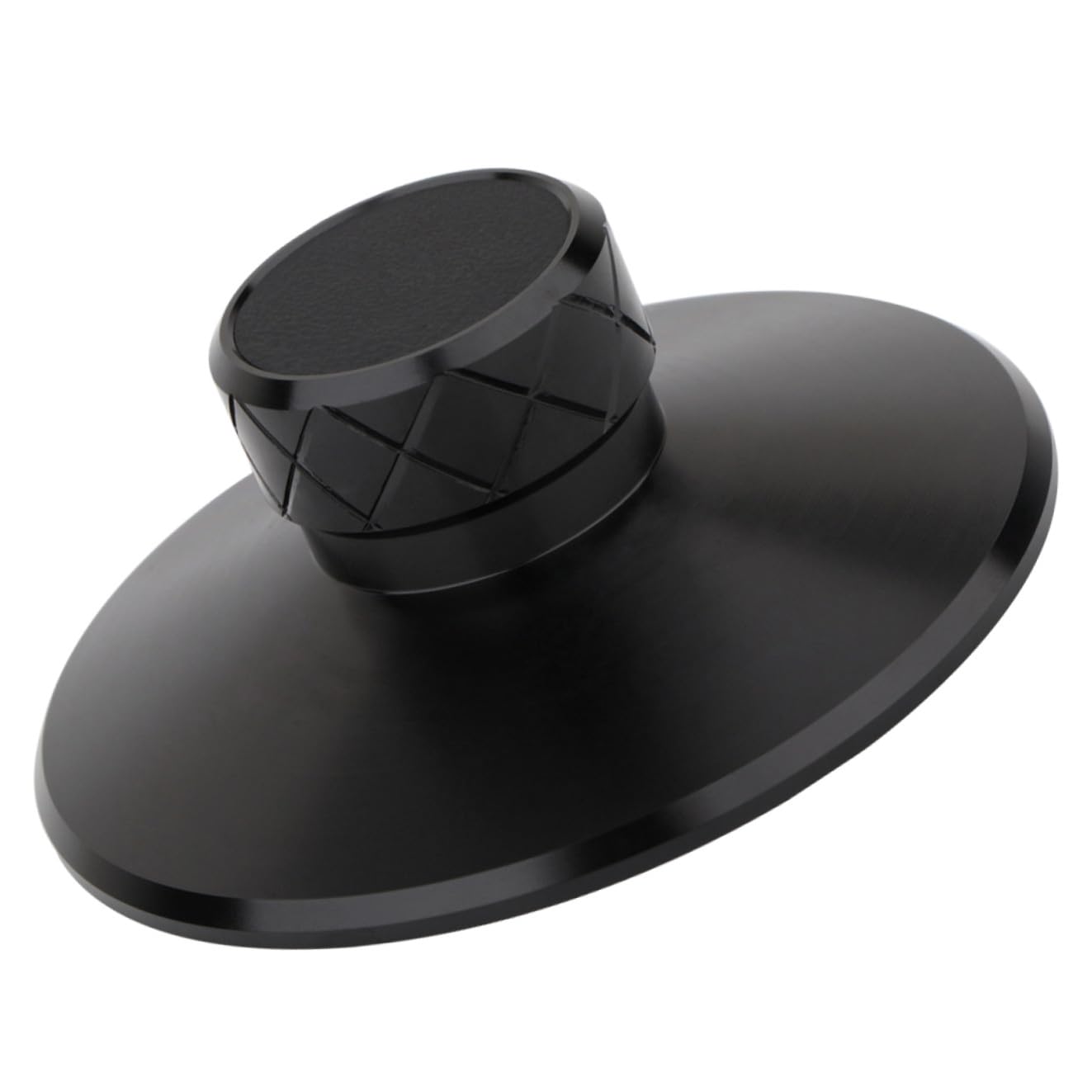 Stabilizzatore di Peso per Lettore di Dischi in Lega di Alluminio e Magnesio Nero, Accessorio per Dischi in Vinile per Migliorare Qualità Audio e Stabilizzare Frequenza