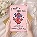 Hieprints I Aorta Tell You Funny Medical Thank You Card Cute Heart Anatomy Appreciation Card for Doctor Nurse Healthcare Worker Medical Humor Gratitude Card Single 5.3'' x 8'' Folded with Envelope