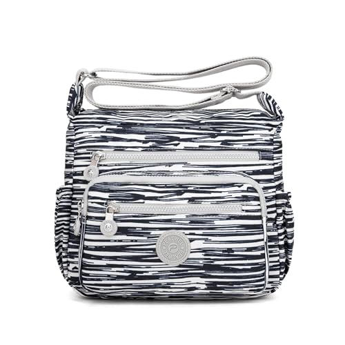 Image of Pealwel Women Shoulder Handbag Roomy Multiple Pockets Bag Ladies Crossbody Purse Tote Top Handle Satchel