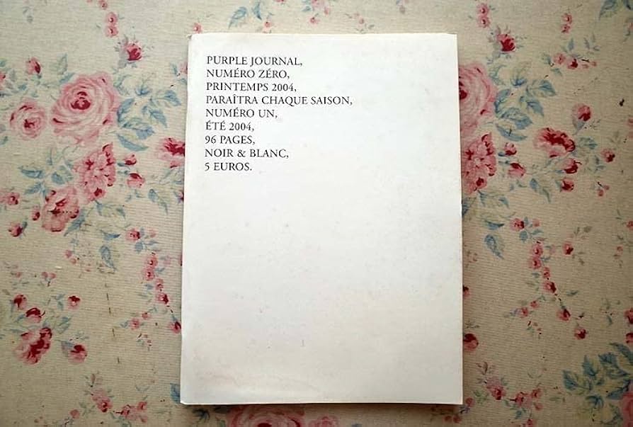 Amazon.co.jp: 43049/Purple Journal First Issue Numero Zero