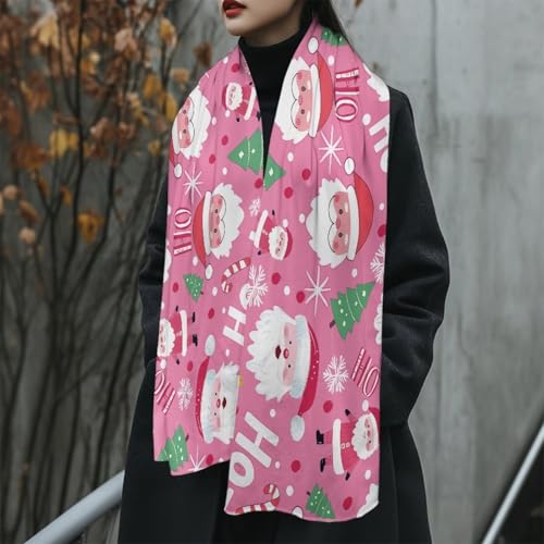 Christmas Women'S Accessories Winter Fluffy Scarf For Women Cold Weather Soft Scarf Holiday Loop Wrap Christmas Gift3