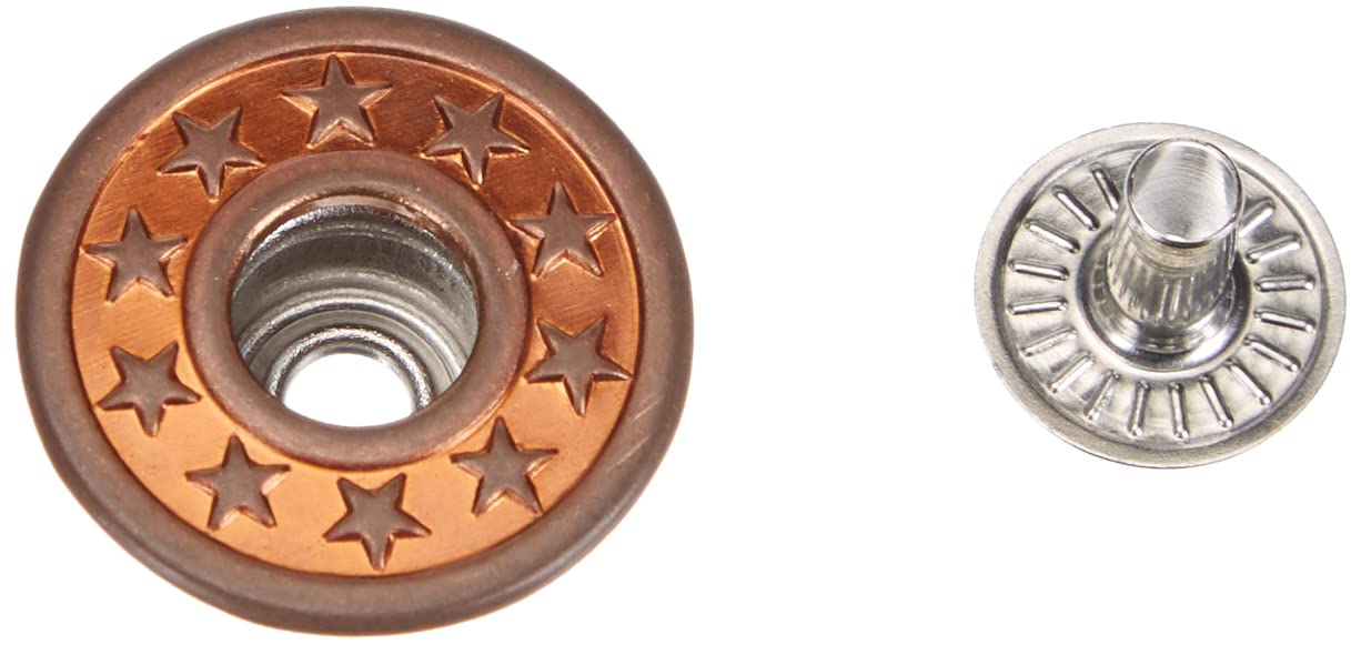 Archer Bottoni Per Jeans In Metallo Color Bronzo, 17 Mm, Confezione Da 8 Pezzi - Ideali Per Riparazioni E Fai Da Te