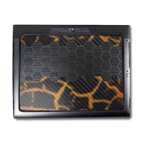 Image of MightySkins Carbon Fiber Skin Compatible with Alienware M18 R1 (2023) Full Wrap Kit - Lava Rock | Protective, Durable Textured Carbon Fiber Finish | Easy to Apply & Change Styles | Made in The USA