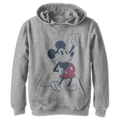 Sweat à capuche Mickey Disney en polaire gris pour garçon taille M