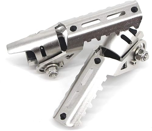 Miniatura 3 de Para BMW R1250GS Adventure LC R 1250 R1250 GS motocicleta pedal delantero plegable reposapiés clip 0.866-0.984 in adv 2019 2020 (plateado)