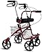 Rollator Walker Walker Indoor Adult Rollator Składany Walking z koła i wyściełane siedzenia zamykane hamulce z wózkiem koszyku