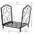 PHI VILLA 17 Inch Small Firewood Racks Indoor/Outdoor Firewood Bin Wood Burning Stove Accessories Wood Storage Log Rack Holder