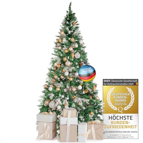 Premium Künstlicher Weihnachtsbaum; Naturgetreuer PVC Tannenbaum mit...