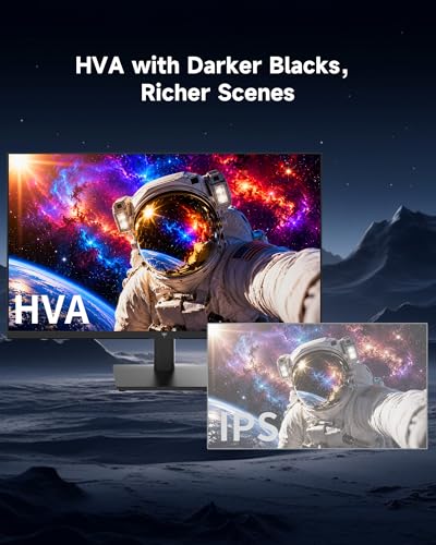 Image of KTC 27 Inch QHD Computer Monitor - 144Hz Gaming PC Monitor 2K, 4000:1 Contrast, 129% sRGB, Adaptive Sync, HDMI DP, Anti-Blue Light, 3-Side Frameless, for Casual Games and Work, VESA Mount H27T27S
