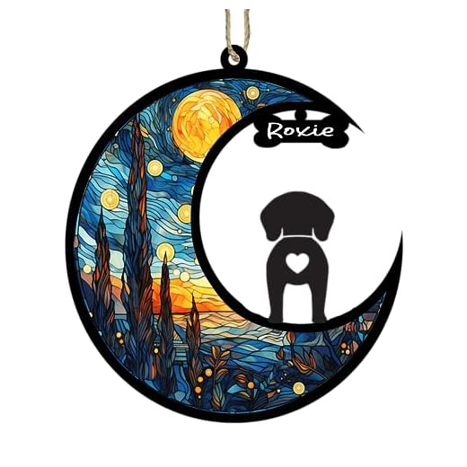LOVELYPOD Personalized Bavarian Mountain Scent Hound Dog Christmas Ornament, Bavarian Mountain Scent Hound Dog Suncatcher Ornament, Custom Name, Gifts for Dog Lovers, Loss of Pet Sympathy Gift