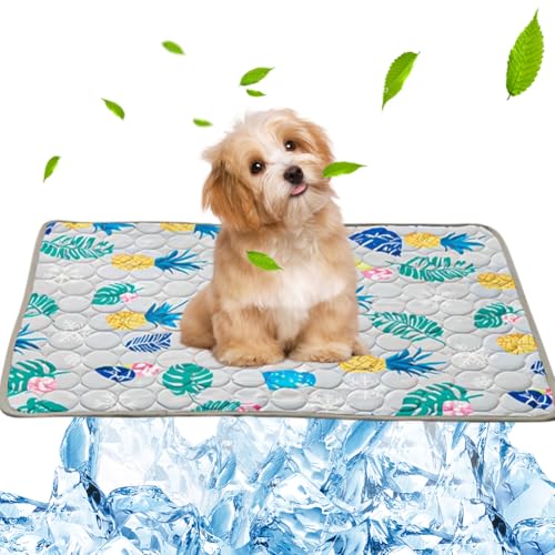 Tappetino per ghiaccio antiscivolo per cani, tappetino refrigerante per animali domestici per casa, attività all'aperto, auto – Raffreddamento istantaneo, facile da pulire – Tappetino rinfrescante