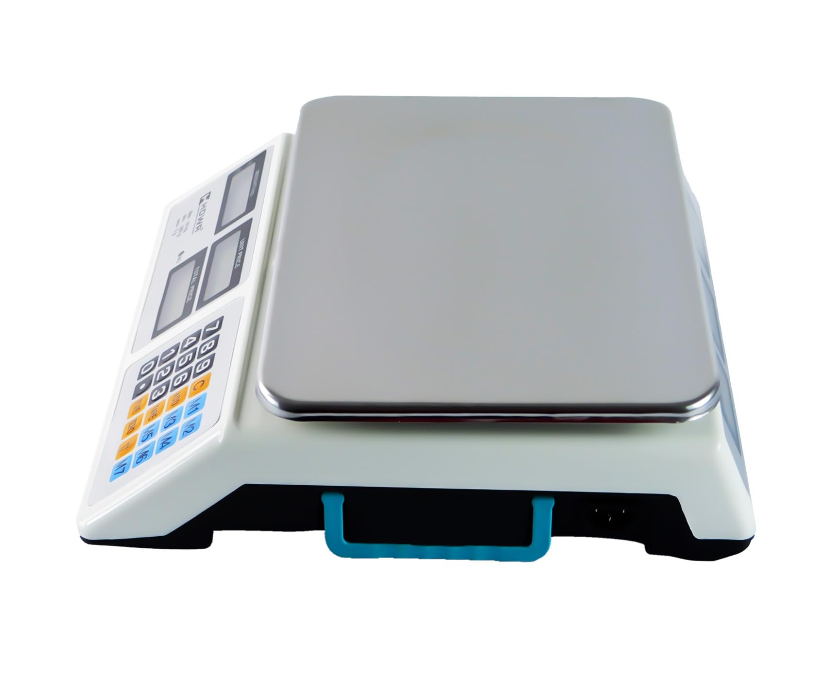 Báscula de Tienda, Electrónica, Pantalla Digital, Capacidad de Carga de hasta 40 kg, 3 Pantallas, Dimensiones de la Plataforma 32 x 23 cm, Báscula de Tara, Precisión de 2 Gramos, HDWR wagPRO-S40