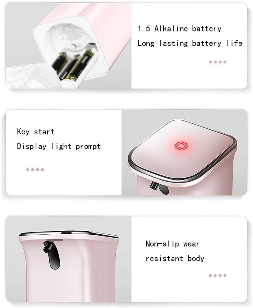 Soap Dispenser Automatic Soap Dispenser Waterproof Pump Bottle ABS Lotion Dispenser Can Be Used in Kitchen and Bathroom Toilet for Kitchen,Bathroom,Office