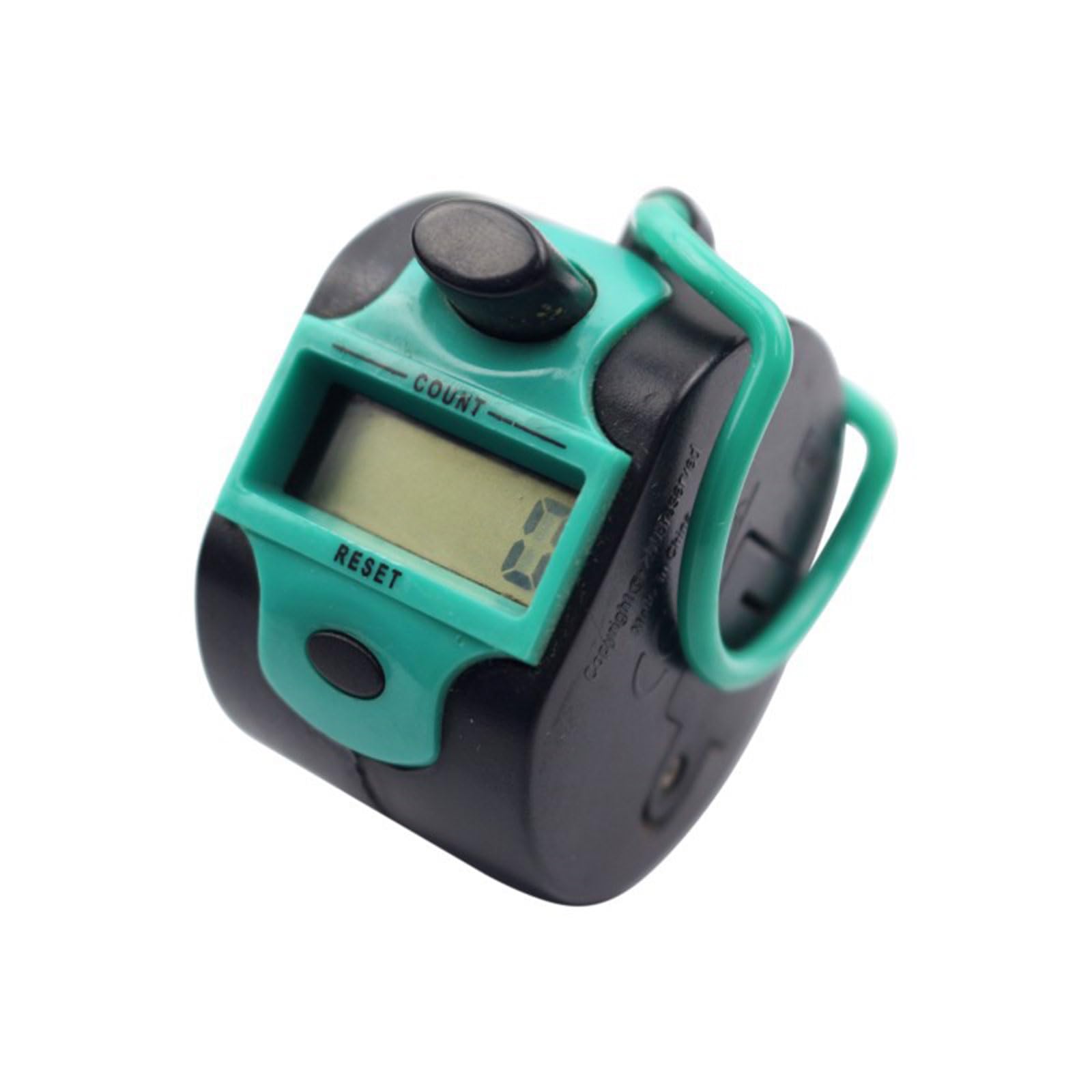Kaeltsyn Green Tasbeeh Counter Finger Electronic Counting Tool Multifunction Counters Clickers Portable Resettable Clickers Ergonomic Chooser