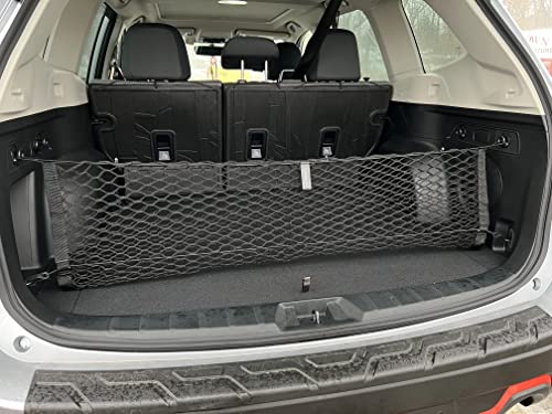 Envelope Style Automotive Elastic Trunk Mesh Cargo Net For Subaru Forester (Sk) 2019-2023 - Premium Trunk Organizer And Storage - Luggage Net For Suv - Best Car Organizer For Subaru Forester #TOP1
