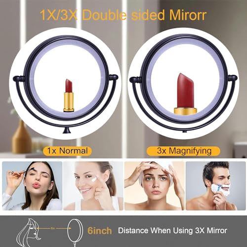 Miroir de vanité rechargeable USB pour une routine beauté parfaite
