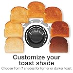 Proctor Silex 4 Slice Toaster with Extra Wide Slots for Bagels, Cool-Touch Walls, Shade Selector, Toast Boost, Auto Shut-off and Cancel Button, Black (24215PS) - Image 4
