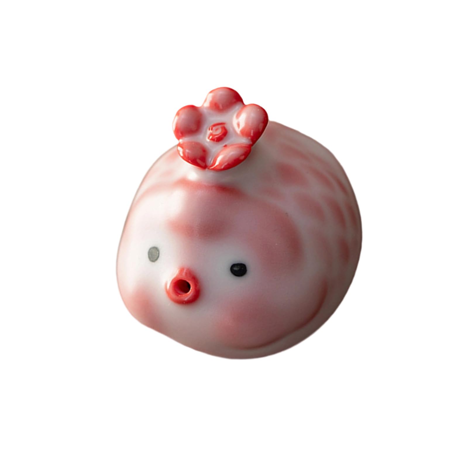 Buxuaaaa Handcrafted Pottery Bubble Blowing Fish Sculpture Smooth Tisane Table Decoration Gift Pottery Bubble Tisane Figurine