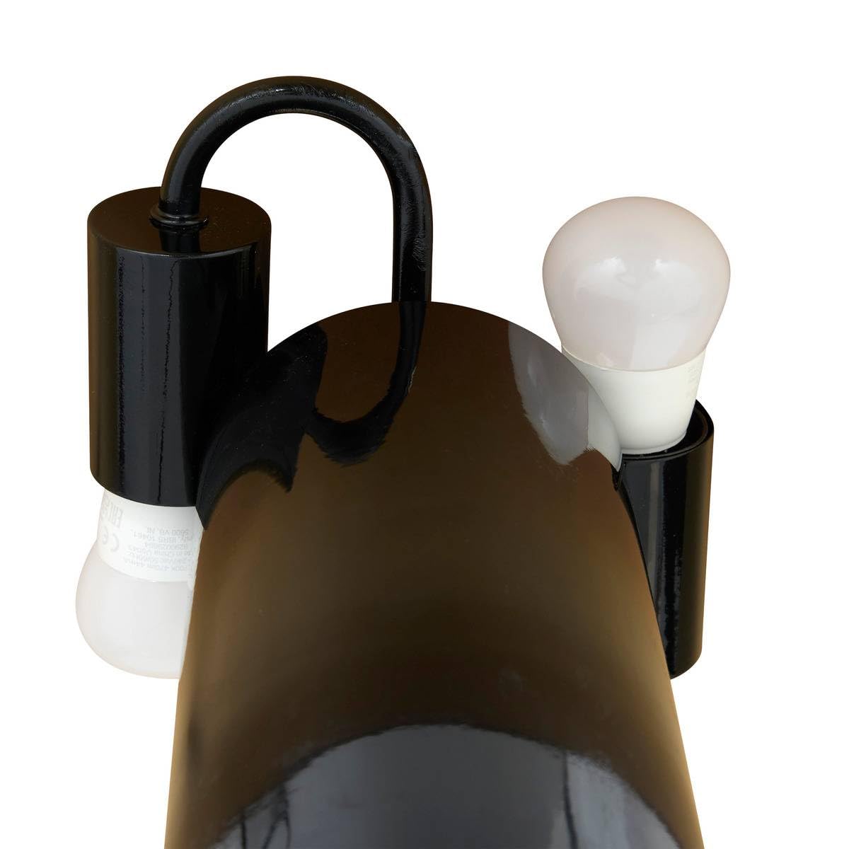 Atmosphera Créateur d'Intérieur Lampe Cylindrique Jody Lampe à Poser Vintage Abat-jour en Verre Inclinable