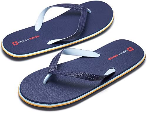Alpine Swiss Men’s Flip Flops Lightweight EVA Sandals Navy 11 M US Review | Image 3