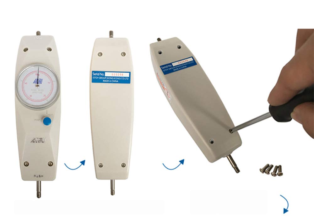 Banco di Prova per dinamometro Orizzontale a Manovella Misuratore di Forza Push-pull Hla Spiral Rack 500n/50kg