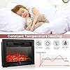 Giantex 28.5" Electric Fireplace Insert, Wall Recessed/Mounted, Freestanding Fireplace with Remote Control, 3 Color Adjustable Flames, 2 Modes Heat, 8 H Timer, 5 Brightness Settings, 750/1500W Heater #5