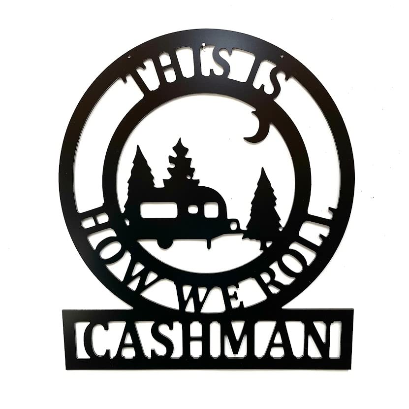 PK Décor This Is How We Roll Camper Decor - Personalized This Is How We Roll Garden Flag - Camper Gift for Couple (This Is How We Roll)