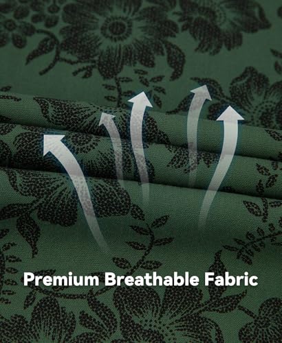 Big & Tall Men’s Vintage Floral Short Sleeve Button-Down Hawaiian Shirt – Breathable Casual Beach Vacation Shirt4