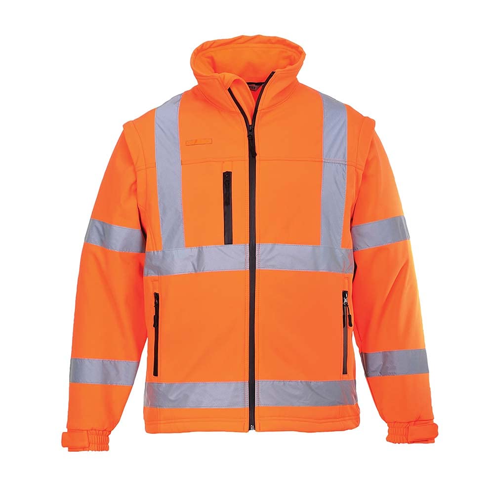Portwest S428 Hi-Vis 2-In-1 Softshell Jacket (3L) Orange 3L