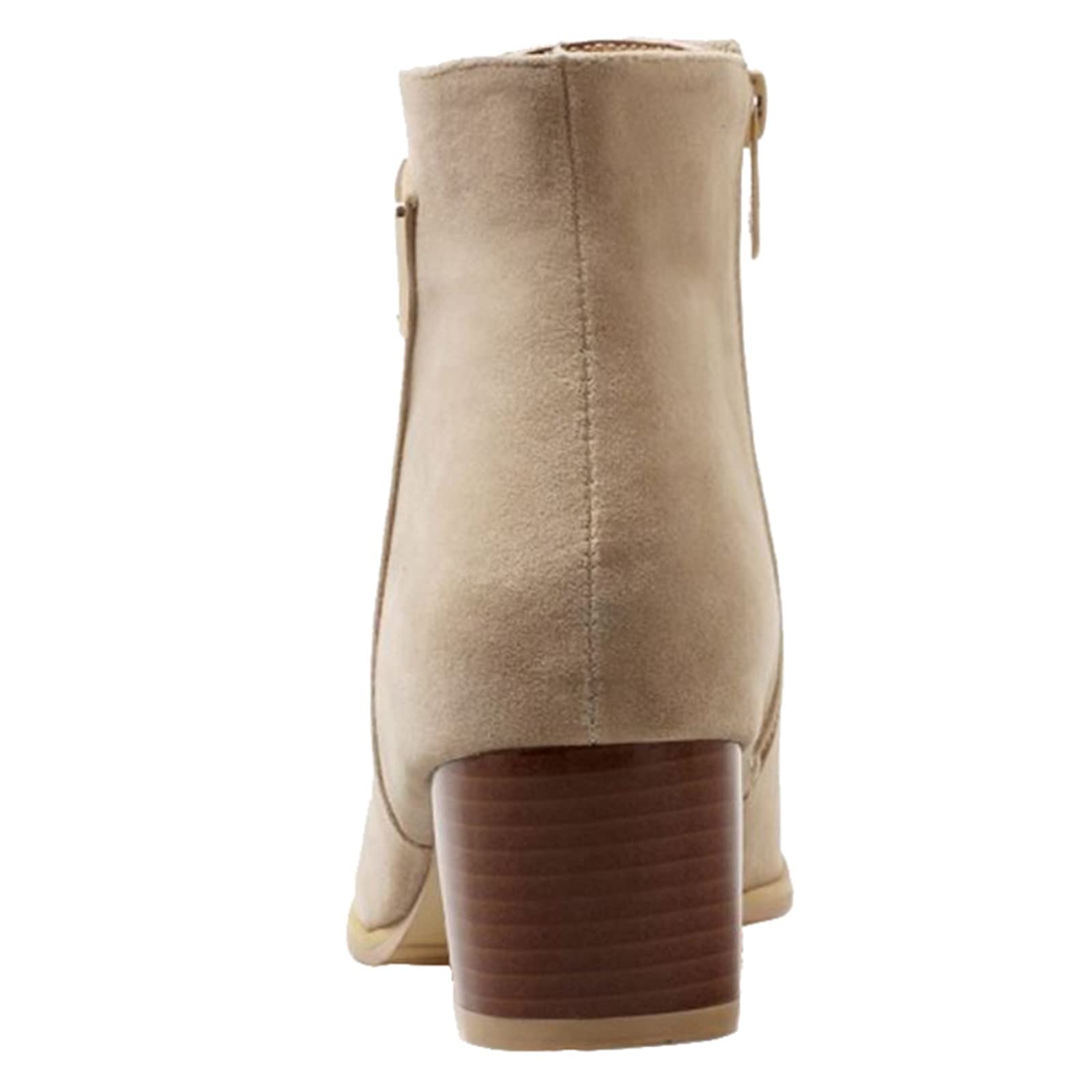 Casual Damenstiefeletten mit dicken Absätzen