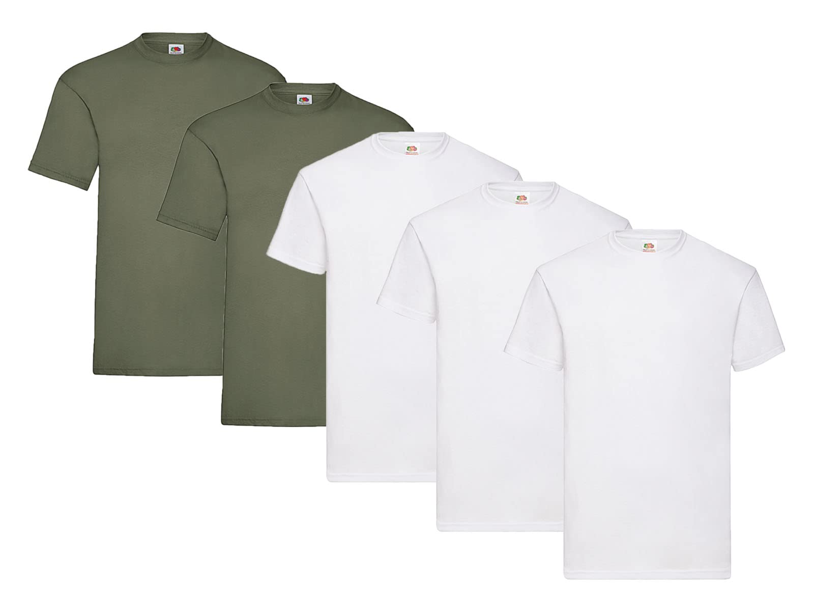 Fruit of the Loom Men's Valueweight T-Shirt, Pack of 5, 3XL