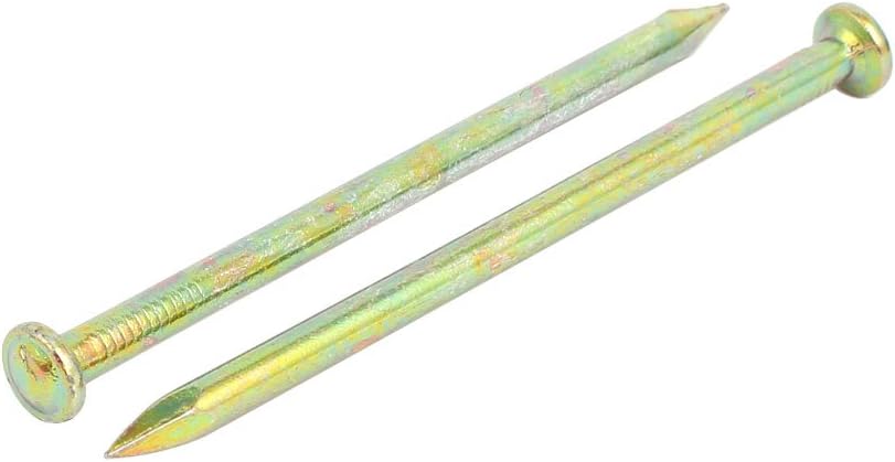 4mm Dia Fastener 80mm Length Zinc Alloy Concrete Cement Wood Sliding Nail 20pcs Model:72as41qo322