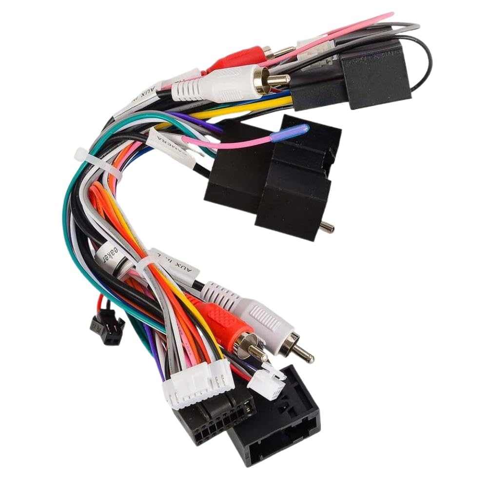 Adaptador de arnés de cables de alimentación de audio estéreo para radio de coche de 16 pines compatible con Focus y (2012-2015)