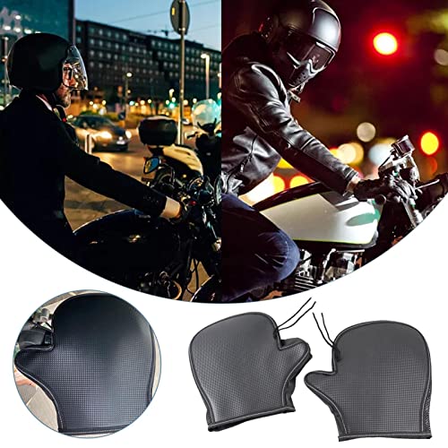 Muffs de guidão de motocicleta de verão, Luvas de proteção solar de verão, Couro PVC impermeável + e