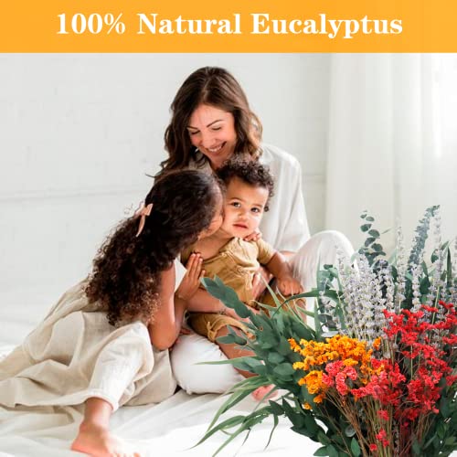 128-Pcs-Mixed-Real-Dried-Eucalyptus-Stems-100-Natural-Preserved-Eucalyptus-Leaves-with-Lavender-Rose-Flower-Sachet-Bundles-Greenery-for-Hanging-Shower-Plant-Fragrance-Wedding-Decor