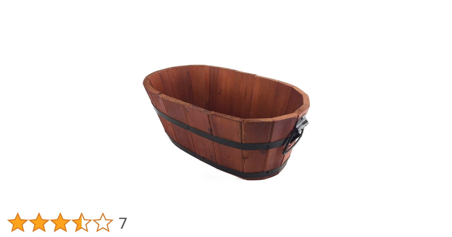 木製楕円形　木鉢　古道具　直径75cm 八幡化成株式会社』|Planter Oval Type エコプランターオーバル