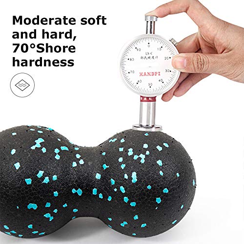 Bolas de massagem de amendoim da Topmontain, bola de lacrosse, bola de miofascia, bola de exercício