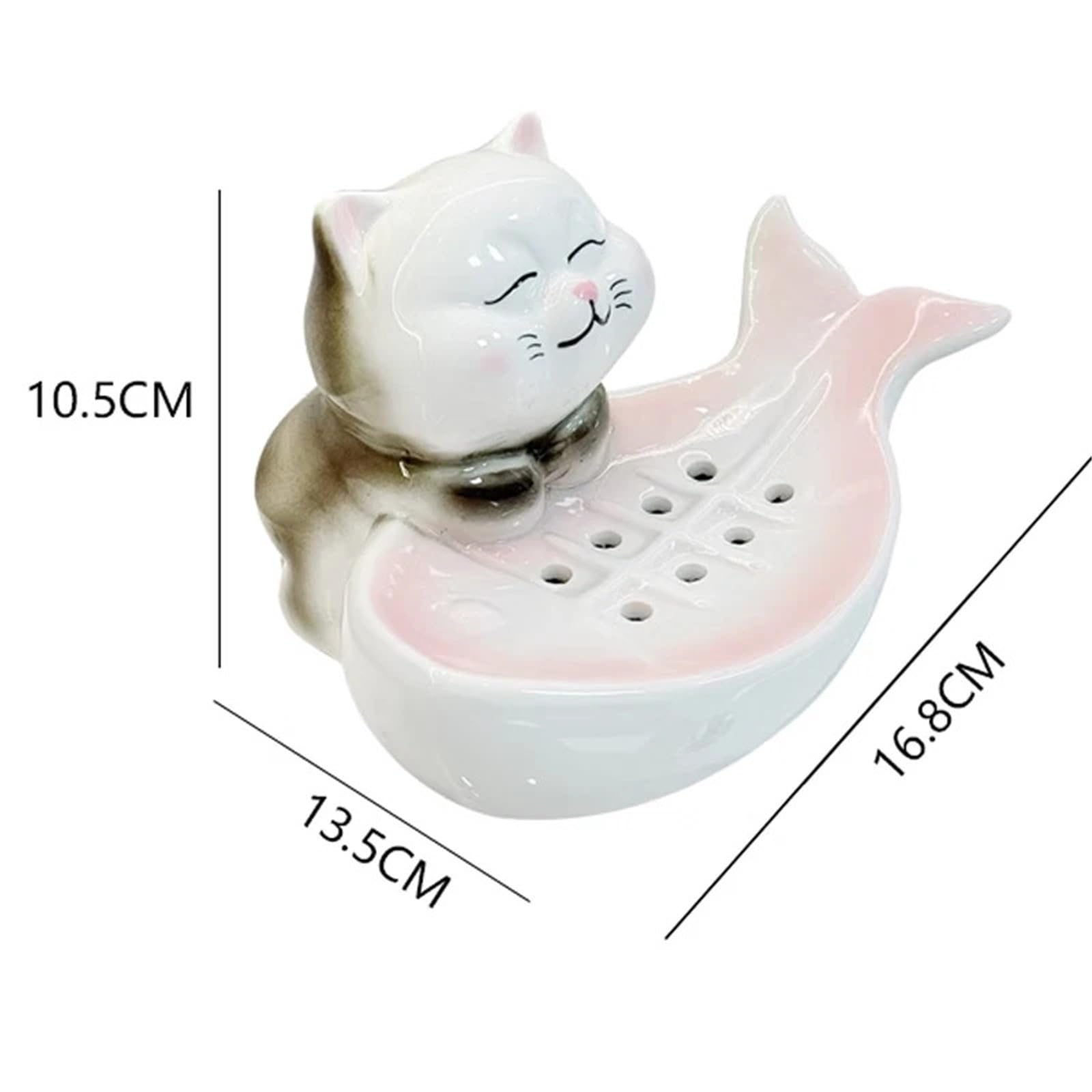 Jabonera Caja de jabón cerámica | Drenaje Hogar Baño Baño Plato Estante Decoración Accesorios