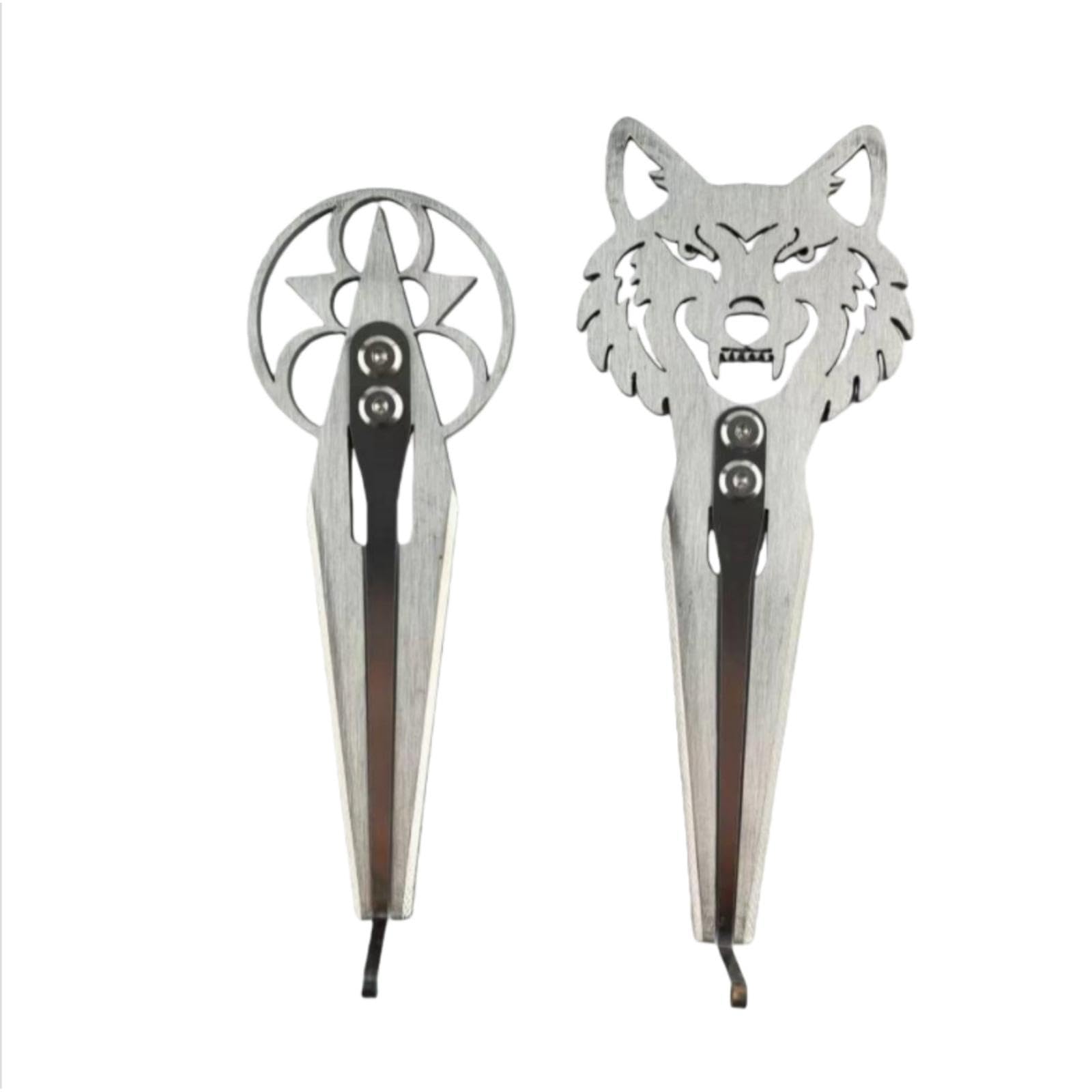 predolo Maultrommel mit Koffer – Hochleistungs-Leichtbau-Instrument aus robustem Edelstahl – Geschenkidee, Wolf