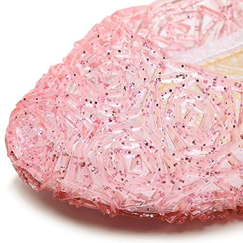 Image of techcity Princess Girls Sandals Dress Up Dance Party Cosplay Jelly Shoes for Kids Toddler Mary Janes