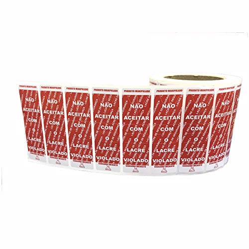 Kit 5 Mil Etiquetas Adesivas Lacre Para Delivery Alimentos