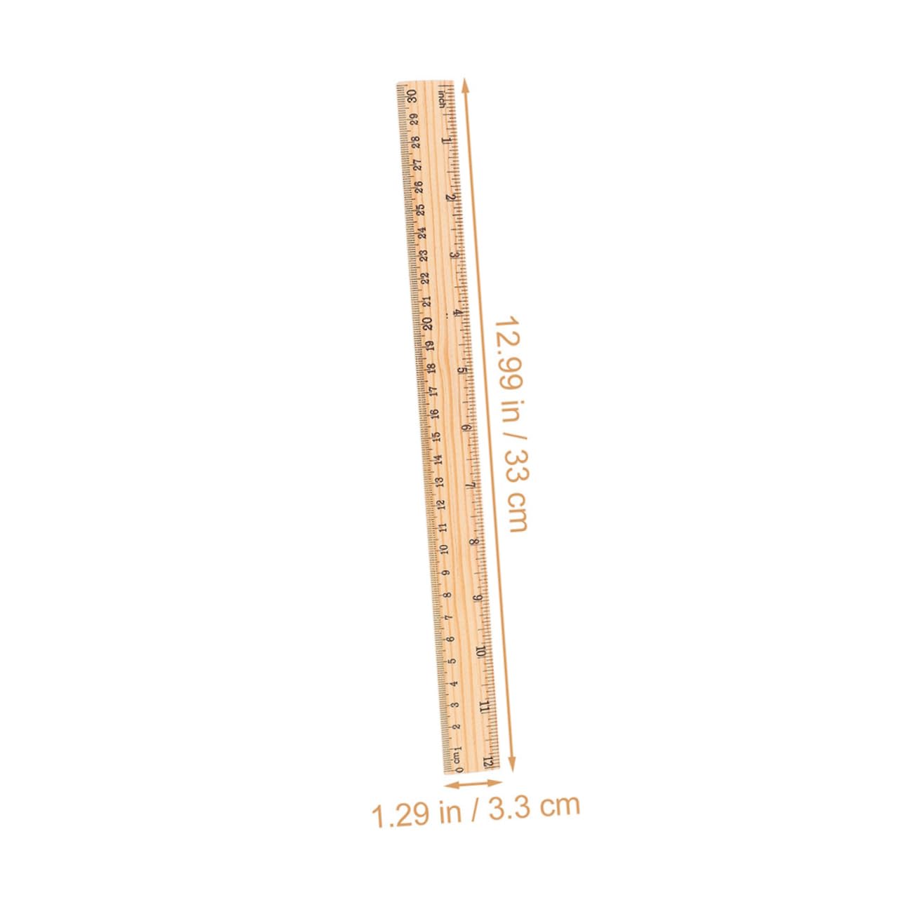 Operitacx Righello Multifunzione 30cm a Doppia Scala in Legno 72 Pezzi | Decorazioni Scuola, Materiale Scolastico per Disegno e Cancelleria, Righello per Scuola Scala Chiara