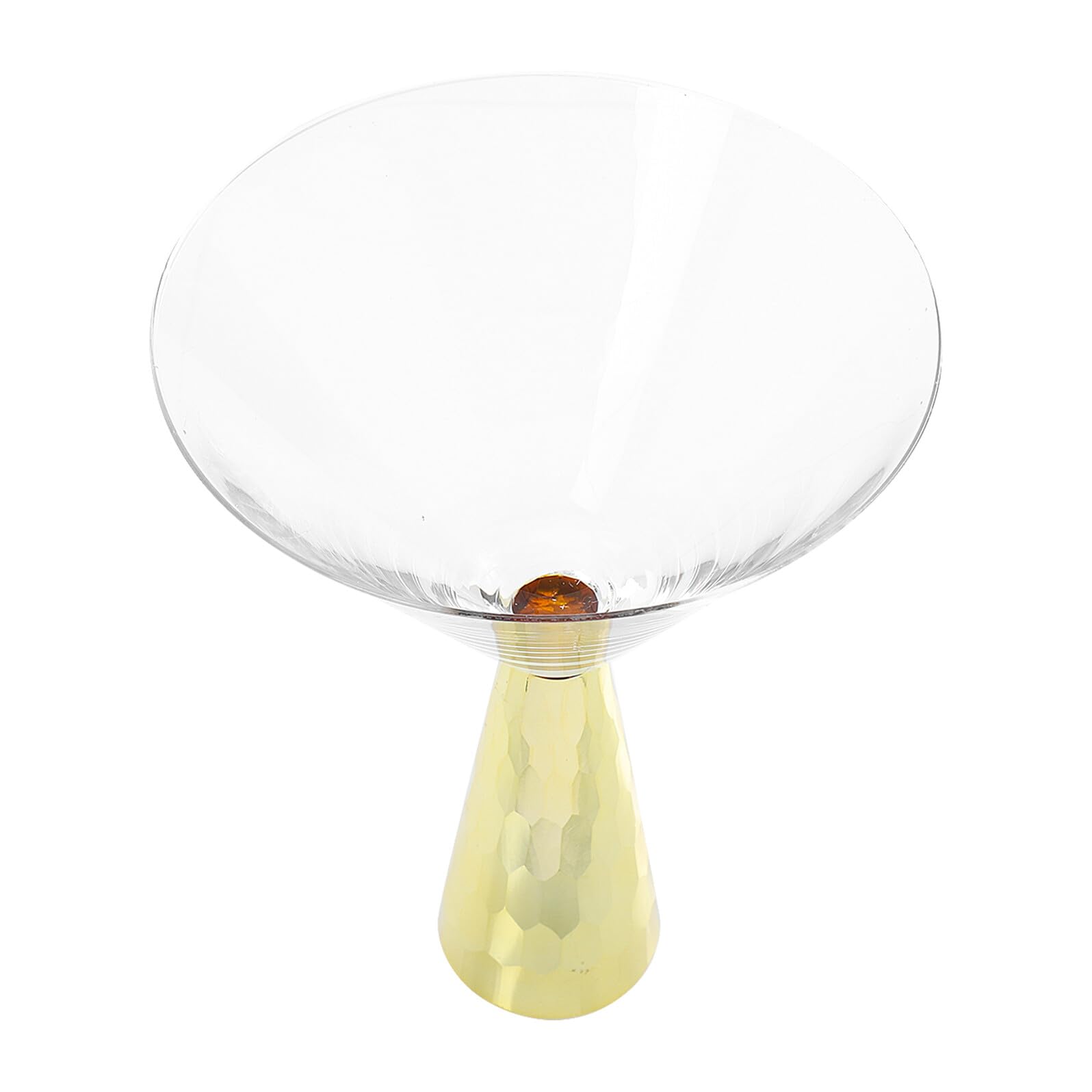Verre à cocktail doré léger et résistant pour éviter la casse en fête