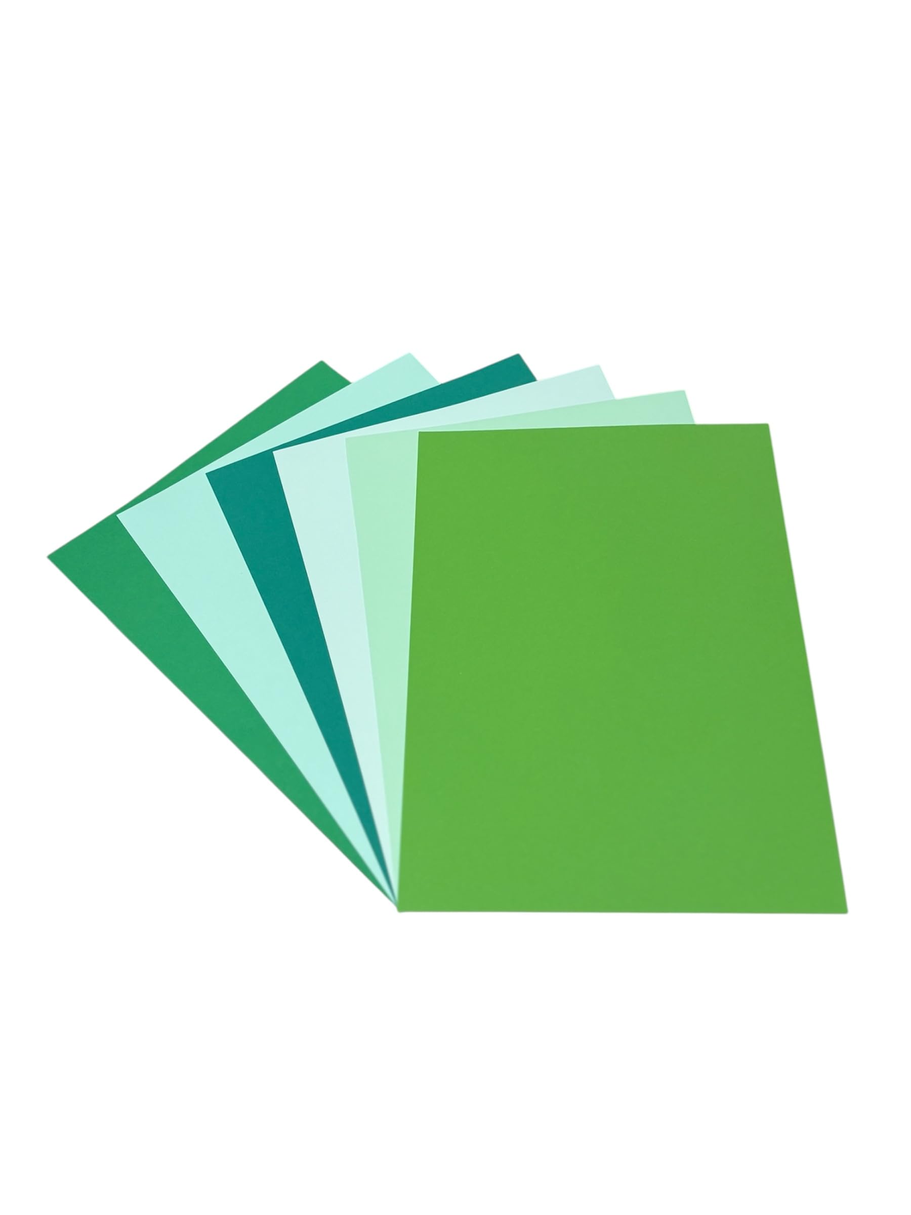 DJP 80gsm Green Shade Tint Paper Pack - 6 Colours, 120 Sheets - 20 Each Colour
