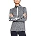 Produktbild Under Armour Damen Langarmshirt UA CG Graphic 1/2 Zip, Steel Light Heather/White/Metallic Silver (035), LG, 1318024