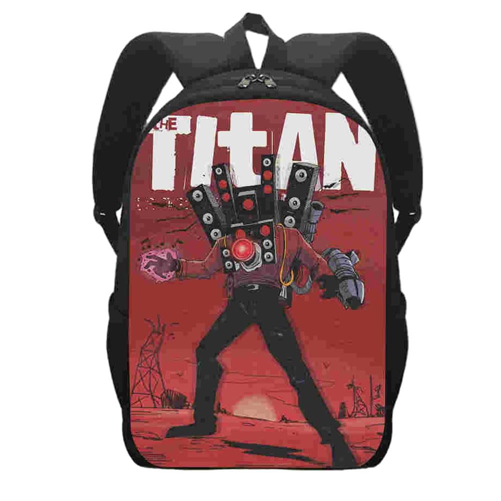 LabDipDouble Pocket Toilet School Bag Kids Cartoon Anime Lunch Travel Toilet School Bag Durable Casual Toilet Backpack Large Capacity For Elementary And Middle School Student School Travel Gift