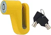 Western TM-28 Trava para Disco de Freio Moto, Vermelho/Amarelo