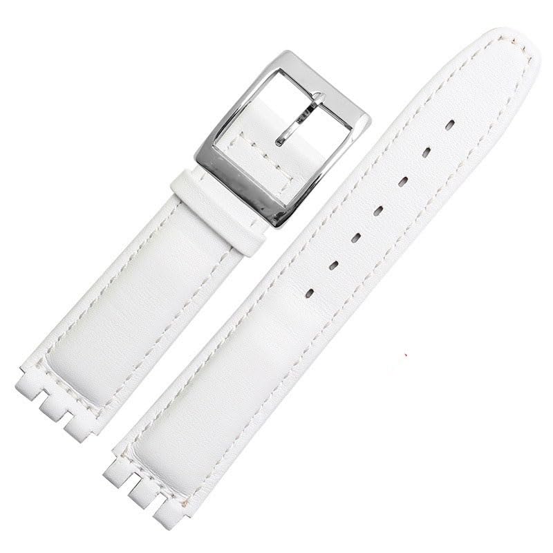 Bracelet de montre en cuir véritable Swatch YRS YCS 17mm pour remplacer un bracelet usé
