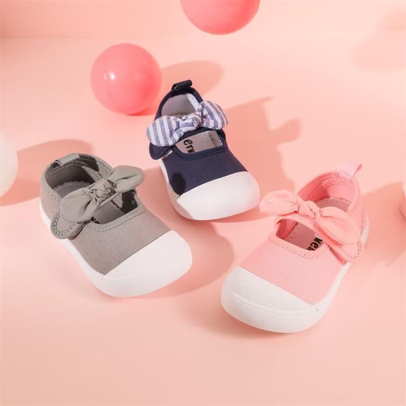 Kids Girl Fashion Bowknot Casual Shoes for School Walking Dancing Garden3